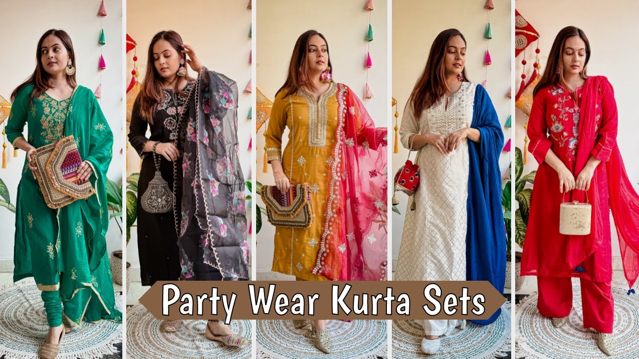 Party Wear Designer Wedding Festival Kurti Set